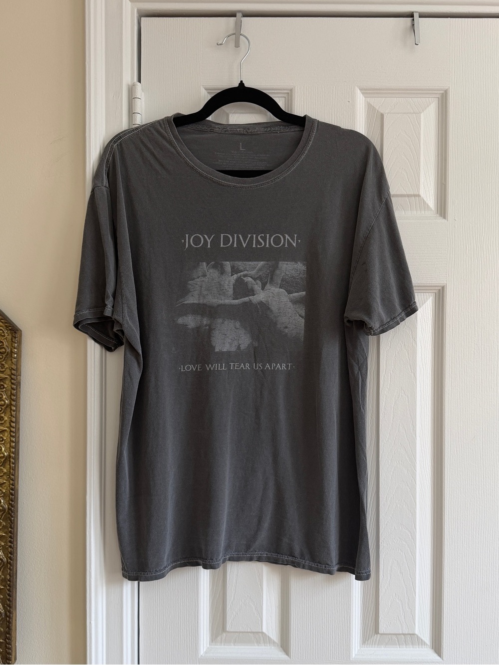 Joy Division Graphic Band Tee Gray, men’s Large